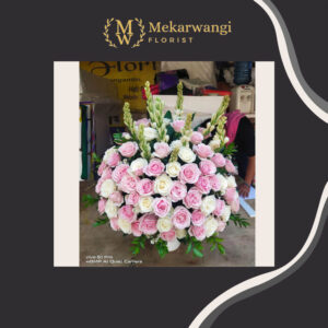Bunga Meja Mawar Premium